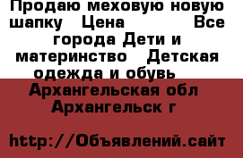 Продаю меховую новую шапку › Цена ­ 1 000 - Все города Дети и материнство » Детская одежда и обувь   . Архангельская обл.,Архангельск г.